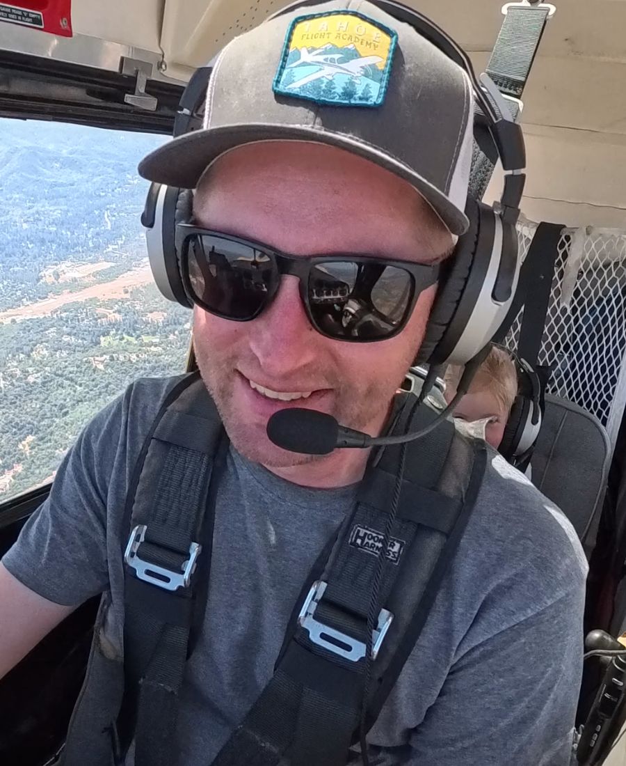 Cole Melby, flight instructor at Tahoe Flight Academy in Reno, Nevada